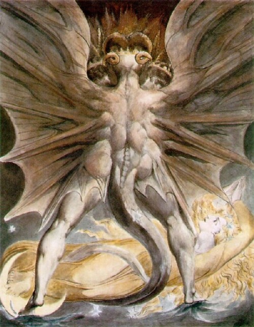 WilliamBlake-The-Great-Red-Dragon-and-the-Woman-Clothed-with-the-Sun-1805-10