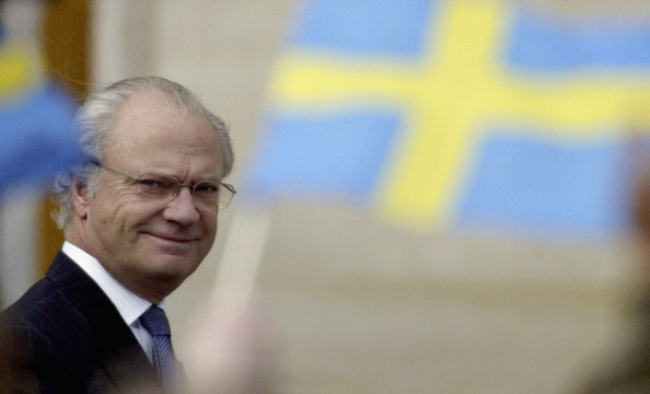 King Carl XVI Gustaf of Sweden, who gives out the Nobel Prizes. He's kind of handsome, right? Got that "silver fox" thing going on.