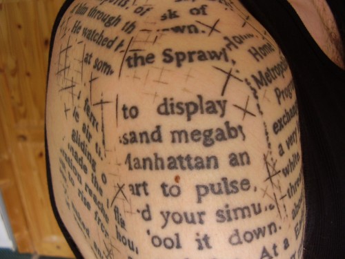 of literary tattoos.