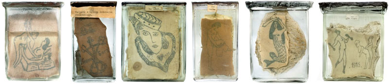 Preserved prison tattoos. (via www.readplatform.com/polish-skin/ )