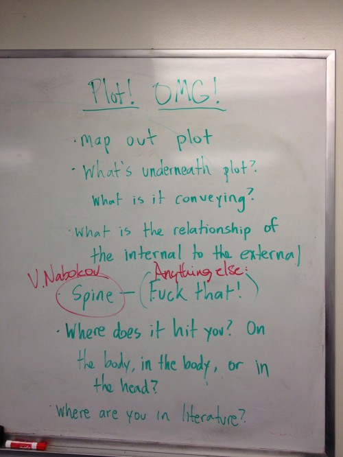 Phil Johnson's dictations on the white board