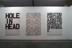 Work by Christopher Wool