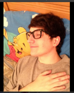 Winnie the Pooh photo bombs the social media guru SNCKPCK as he pledges allegiance to twitter and all of his 68,800 followers.