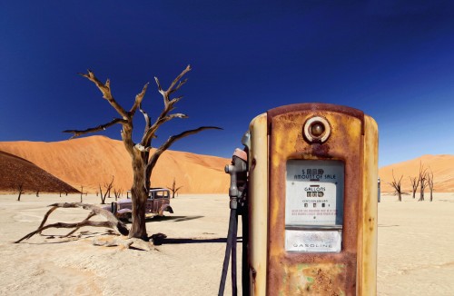 desert gas station