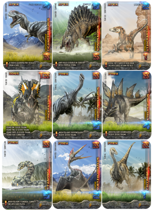 Apex theropod cards